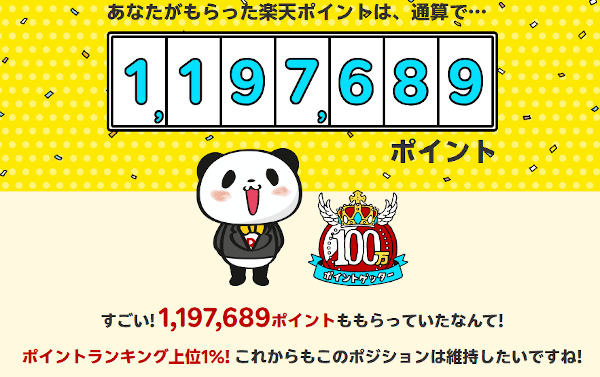 100万ポイント